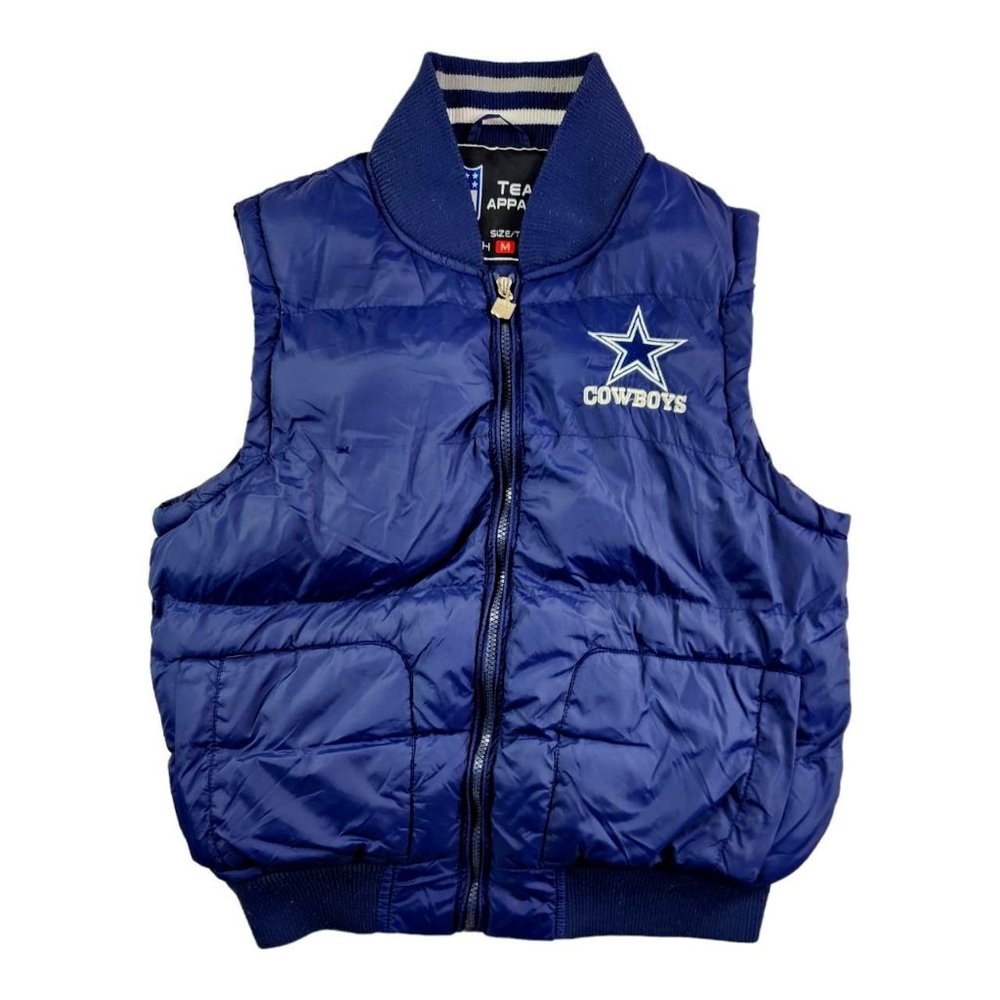 Dallas Cowboys Puffer Vest Kids Size Medium
